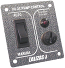 lalizas 31301 Pump switch ON-OFF-MON, w/ light, Inox 316, charcoal, 12/24V