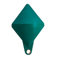 lalizas 31311 Marking Buoy, Bi-conical, Foam Filled, Ext.Ø400mm, Green