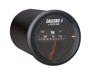 lalizas 31360 Compass Sport X-23BB-L, Bulkhead Mount, Black Dial - Black Ring