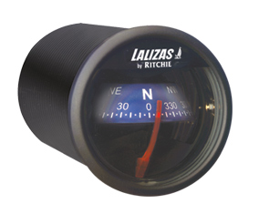 lalizas 31361 Compass Sport X-23BU-L, Bulkhead Mount, Blue Dial - Black Ring