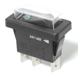 lalizas 31391 Switch Panel Key, ON-OFF (2 Positions), 3 Pins, 12V/24V