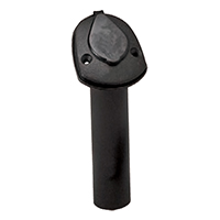 lalizas 37659 Rod Holder, w/ Cap, Plastic, Ø40mm, H.230mm, Black