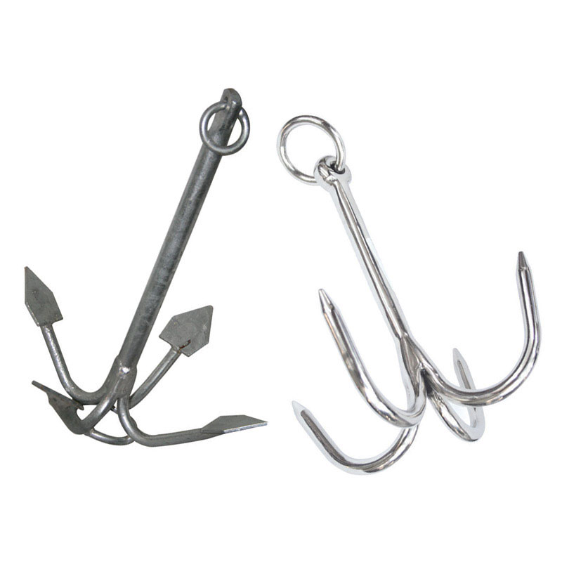 Grapnel anchor, hot dip galvanised, 1kg