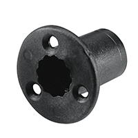 lalizas 37796 Socket Flush-Mount for 37660 Adj.Rod Holder, Black