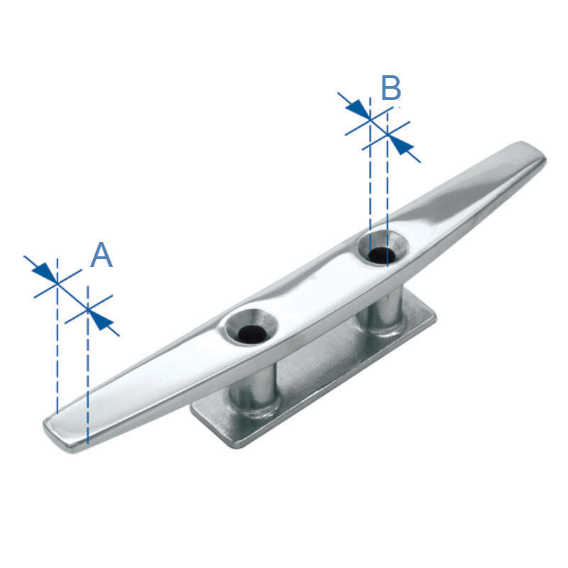 Blue Water Cleat, Inox 316, 100mm (4)