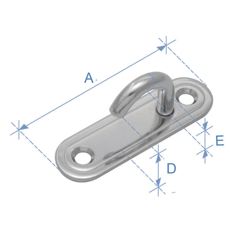 Οblong Pad, Hook Type, Inox 304, ø5mm