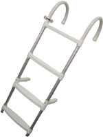 Ladder, 4 steps, Aluminium, L1100xW350mm