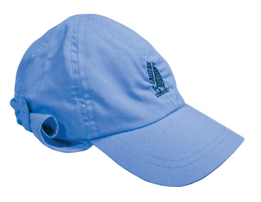 lalizas 40556 Sailing cap with protective neck Cover, child - light blue