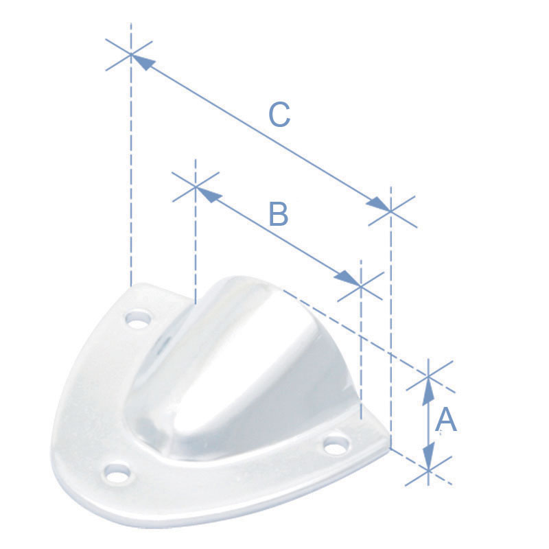 Vent Cover, Inox 316, 16,3x33x54,10mm