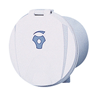lalizas 42576 Case for Water Tap, w/Lid, Round, White
