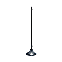 lalizas 43232 Flag Staff, w/Rubber Base, L.395mm, Black