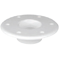 lalizas 43261 Table Bottom Plate, Flushmount, Ø190mm-Η.10mm, White