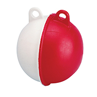 lalizas 43395 Surface Float w/2 Eyelets, Spherical, Ø13mm, Wh-Red