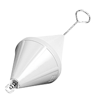 lalizas 43445 Mooring Buoy Bi-Conical, w/Foam & Galv.Steel Rod,Ø320x880mm,White