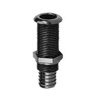 lalizas 43508 Thru-Hull w/St.Flange, 7/8'',w/Hose Barb Ø25mm,White