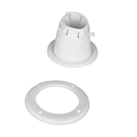 lalizas 43754 Cable Boot Adjustable w/Screwed Ring, Ø105mm, cut-out Ø85mm White