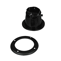 lalizas 43756 Cable Boot Adjustable w/Screwed Ring, Ø105mm, cut-out Ø85 Black