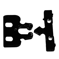 lalizas 43791 Door Fastener, Plastic, 22x32, Black
