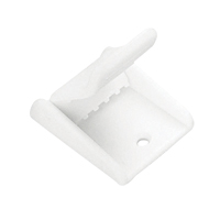 lalizas 43871 Buckle for 25mm Webbing, Plain, Plastic, White