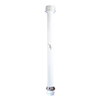 lalizas 44049 Table Pedestal, Fixed, Aluminium, Ø60x770mm, White
