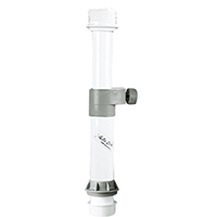 lalizas 44060 Table Pedestal Telesc. Alum. Ø60x 380-600mm, White