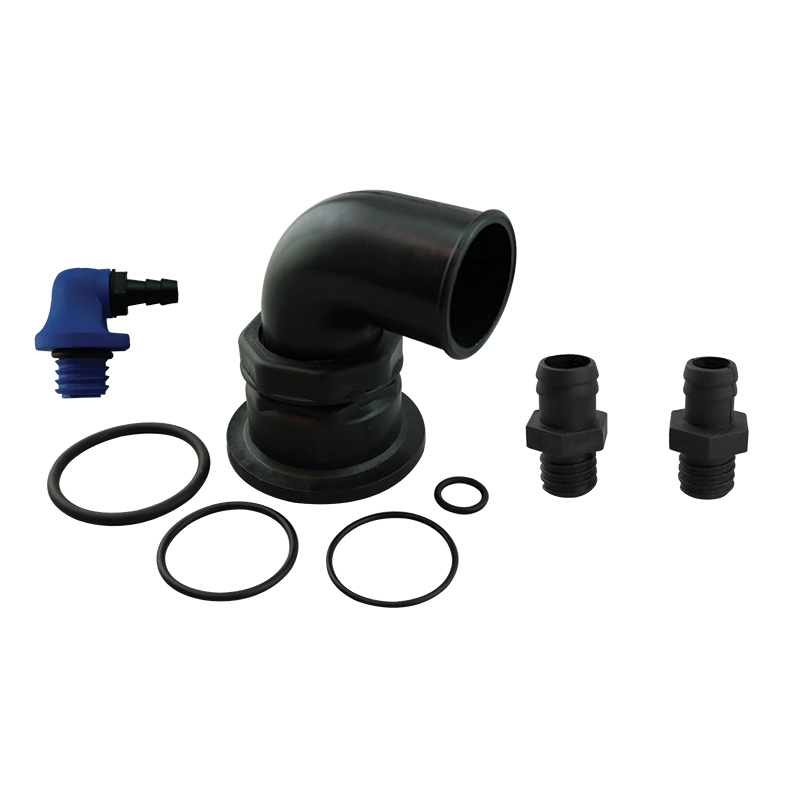 lalizas 44090 ERCOLE & SOGLIOLA Set Connectors, w/Ø50mm 90° Elbow