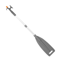 lalizas 44349 Paddle Telesc. w/Double Hook, Ø30mm L156-203cm, Grey