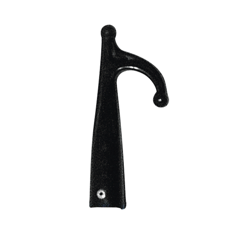 Hook Plastic, Female, w/1 ends, Ø30mm, Black