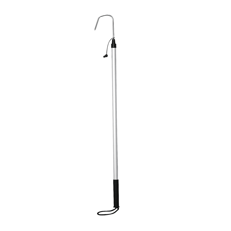 lalizas 44582 Gaff w/ Anod. Alumin. Pole Ø25mm, L.1370mm & Inox Hook Ø8mmxW.100mm