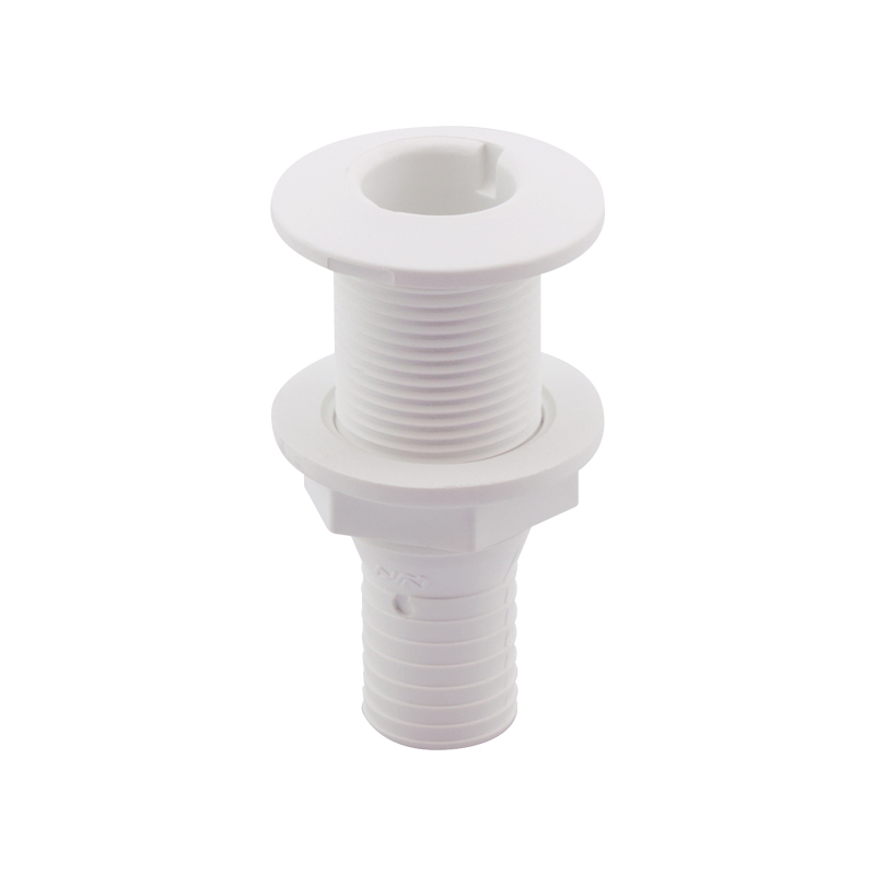 lalizas 44714 Thru-Hull Fitting 1'', w/Hose Barb Ø25mm, White