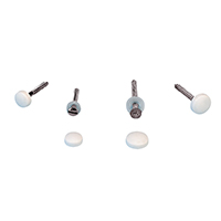 lalizas 44914 Cap & Washer for Screw, Ø3.5mm, Plastic, White