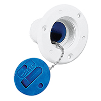lalizas 45298 Plastic Deck Filler Ø38mm for Water, White