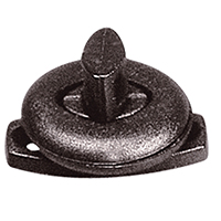 lalizas 45358 Twist Studd & Clinch Plate, Ø29mm, 35x17mm, Black