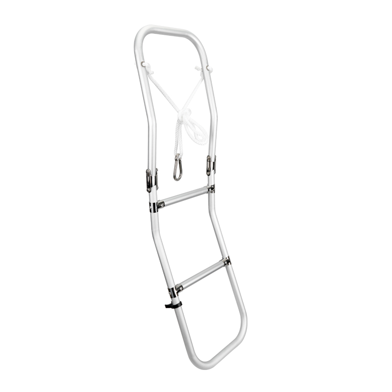 Foldable Ladder for Inflatable Boats, 3 steps, Aluminium, L1090xW265mm