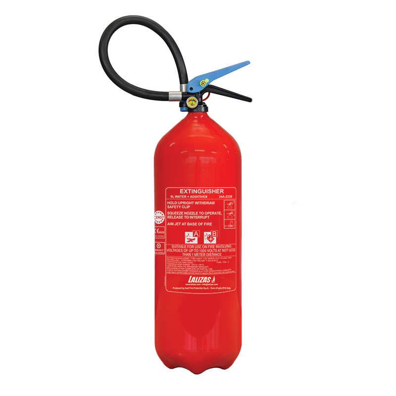 lalizas 474622 LALIZAS Fire Extinguisher Foam, 9lt, Stored Pressure w/wall bracket, MED (EN,ES,HR)