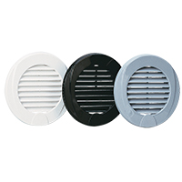 lalizas 47515 Ventilation Shaft Grilles Cover, Ø76mm, White