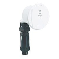lalizas 47812 Case w/Fr.Water Inlet, w/Lid, Straight Conn. White