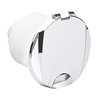 lalizas 47816 Case w/Sea Water Outlet, w/Lid, Straight Conn. White