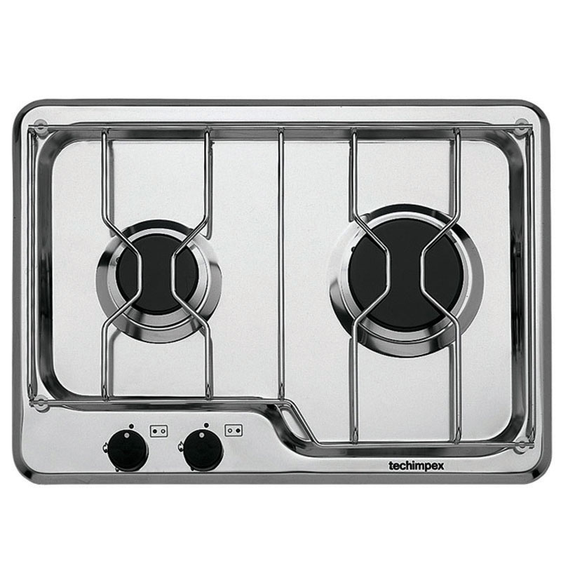 Built in hob w/ 2 burners, 470x340x65mm, 2,5 kg