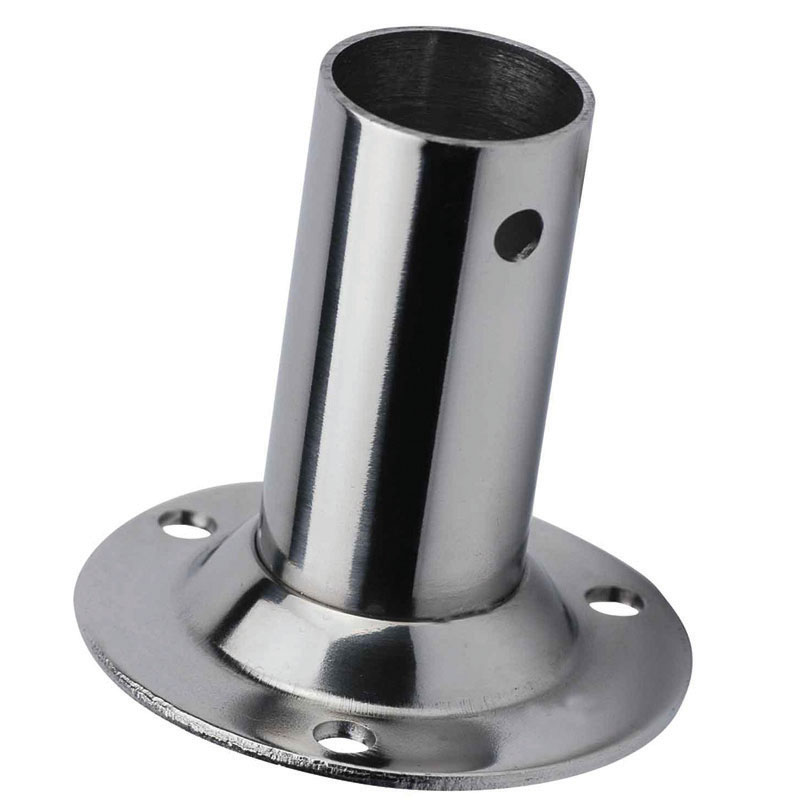 Round Base, w/inclination 90°, Inox 316,  ø25mm