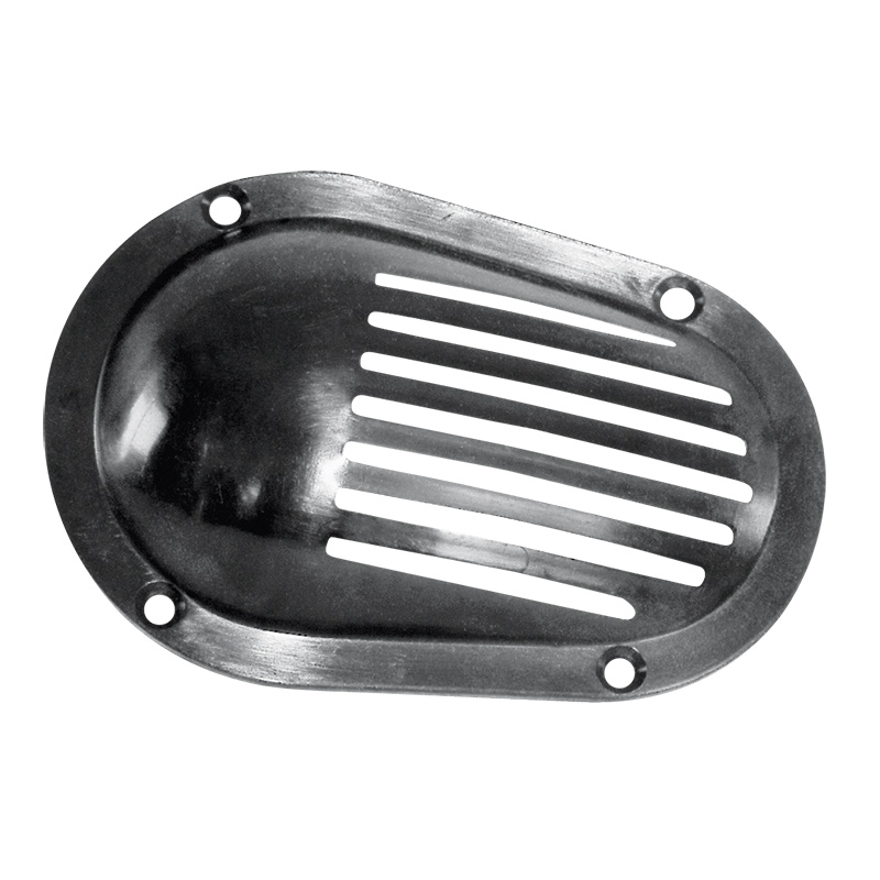 Plastic Strainer Grilled, Oval, 120x80mm, Black