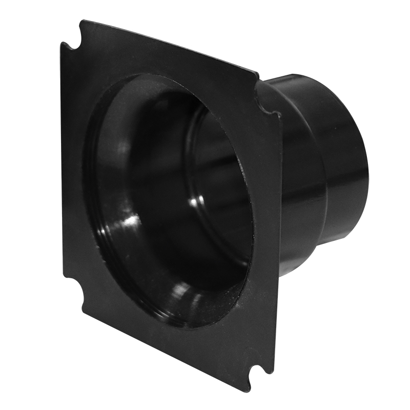 lalizas 50155 Ventilator Connector, PA, Straight, Ø65/75mm, Black