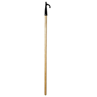 Floating Hook w/ 1-End, Pine, Ø30mm L.120cm, Black