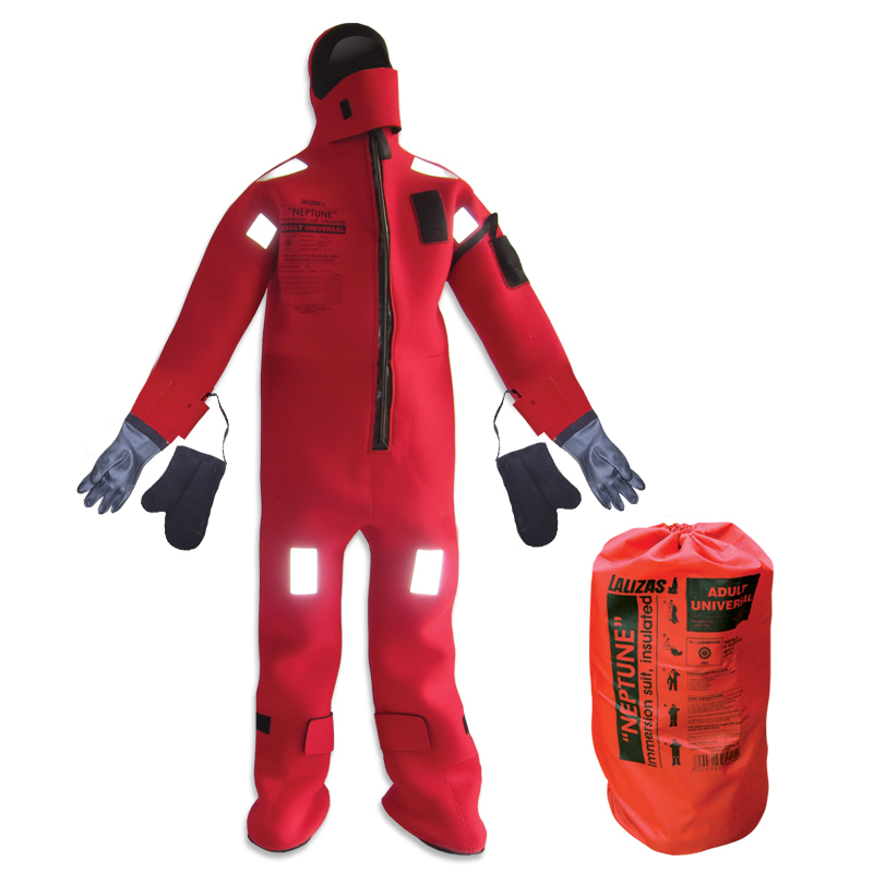 lalizas 70457 LALIZAS Immersion Suit 'Neptune',SOLAS-MER,Universal, Insulated - with rubber gloves