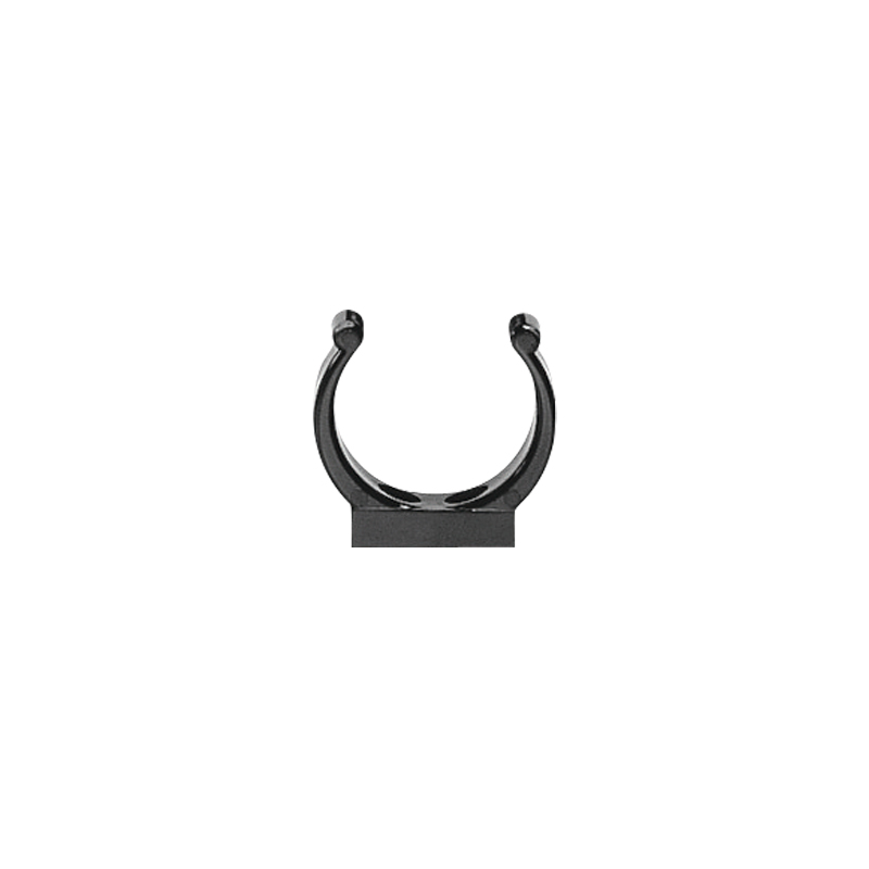 Plastic Support Clip, Ø16mm, Black