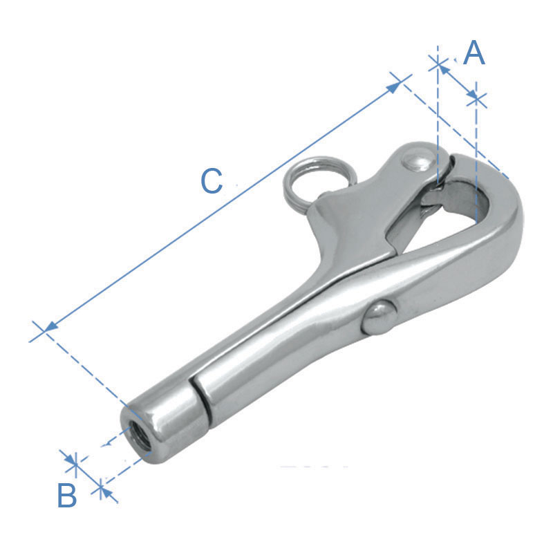 Pelican Hook, Inox 316, ø8mm