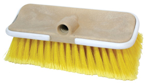 lalizas 57345 Boat wash brush 'Flow Thru' Bi-Level, Medium bristle H: 6,5cm - yellow
