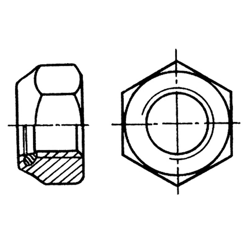 Self-locking nut O 3 mm Inox 316 DIN 985 / ISO 10511