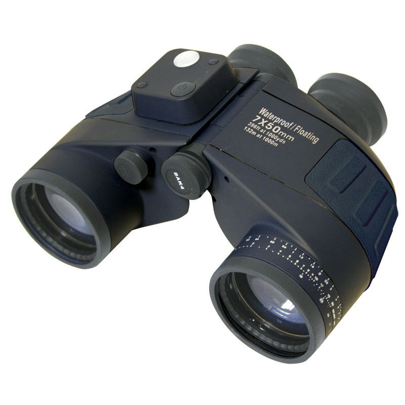 SEA NAV Binoculars, Individual Focus, 7x50, w/ Compass, Waterproof, Floating