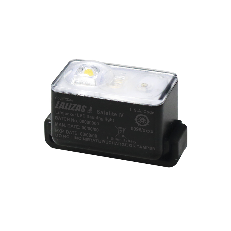 lalizas 72349 LALIZAS Lifejacket LED flashing light "Safelite IV" ON-OFF water activated, SOLAS/MED/USCG-MER